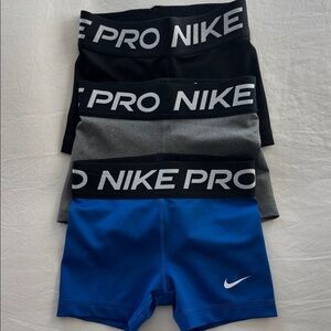 Youth girls Nike Pro shorts